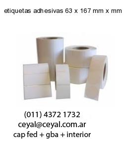 etiquetas adhesivas 63 x 167 mm x mm