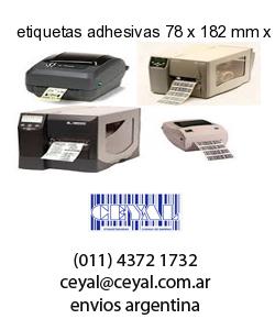 etiquetas adhesivas 78 x 182 mm x mm