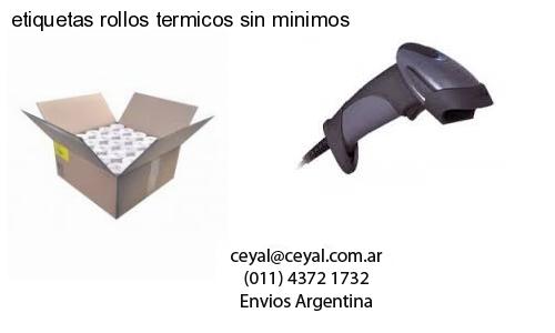 etiquetas rollos termicos sin minimos