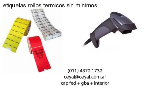 etiquetas rollos termicos sin minimos