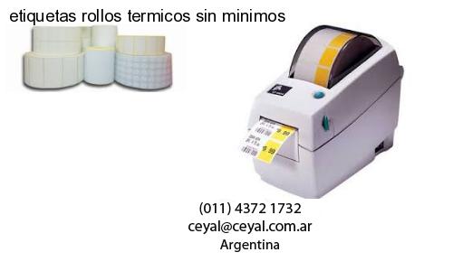 etiquetas rollos termicos sin minimos