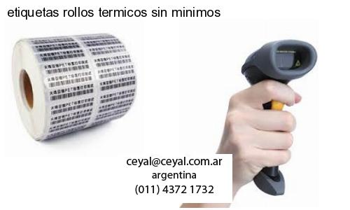 etiquetas rollos termicos sin minimos