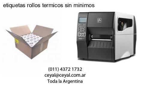 etiquetas rollos termicos sin minimos