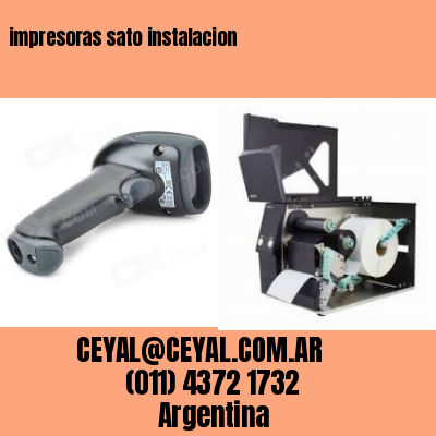 impresoras sato instalacion