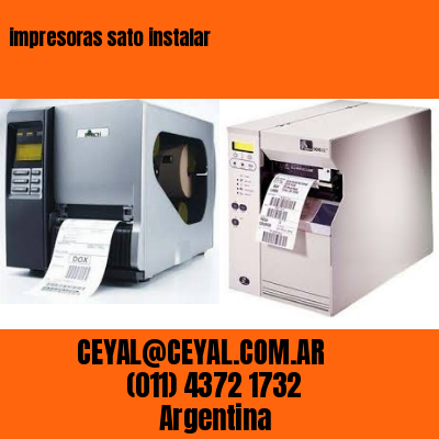 impresoras sato instalar