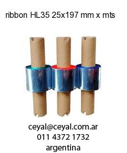 ribbon HL35 25x197 mm x mts