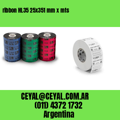 ribbon HL35 25×351 mm x mts