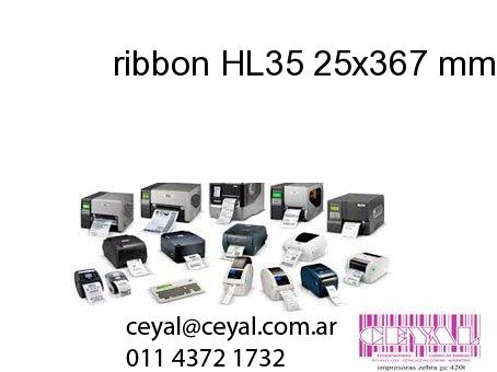 ribbon HL35 25x367 mm x mts