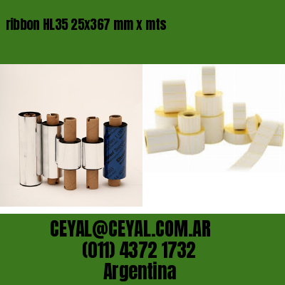 ribbon HL35 25×367 mm x mts