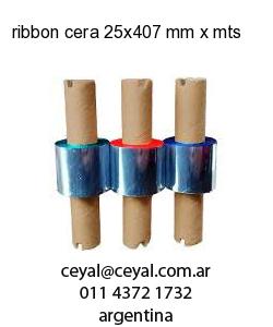 ribbon cera 25x407 mm x mts