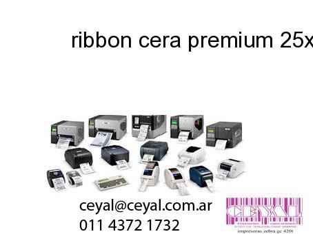 ribbon cera premium 25x282 mm x mts