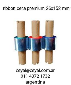 ribbon cera premium 26x152 mm x mts