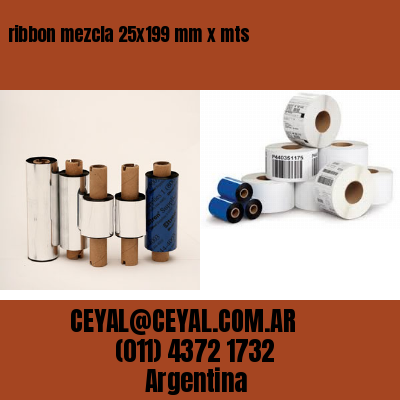 ribbon mezcla 25×199 mm x mts