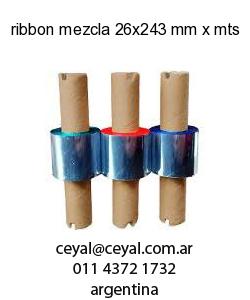 ribbon mezcla 26x243 mm x mts