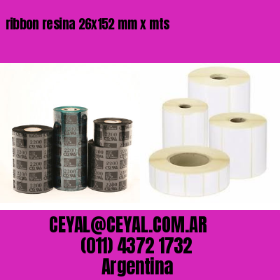 ribbon resina 26×152 mm x mts