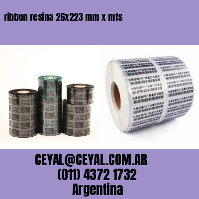 ribbon resina 26×223 mm x mts