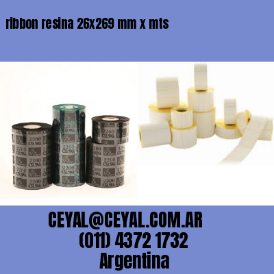 ribbon resina 26×269 mm x mts