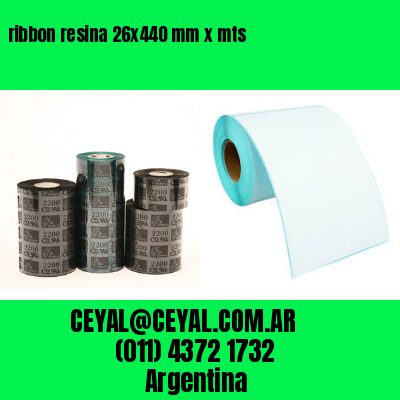 ribbon resina 26×440 mm x mts