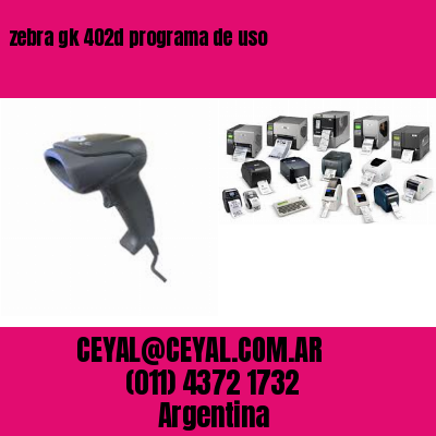 zebra gk 402d programa de uso