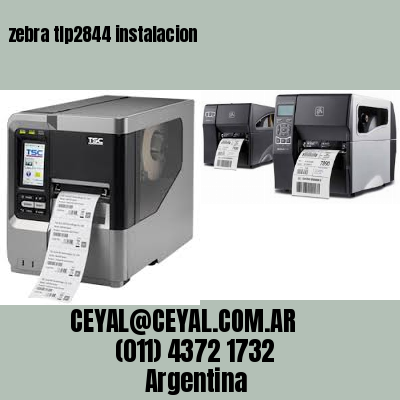 zebra tlp2844 instalacion