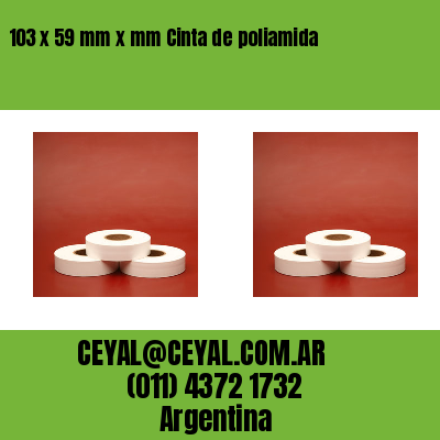 103 x 59 mm x mm Cinta de poliamida