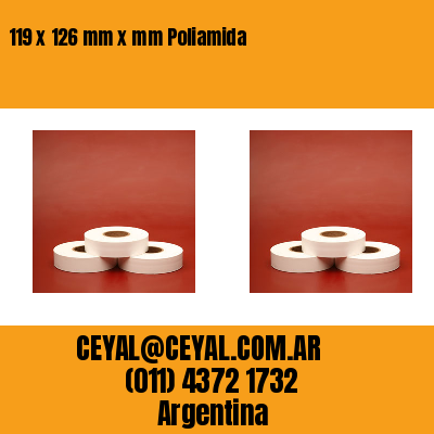 119 x 126 mm x mm Poliamida