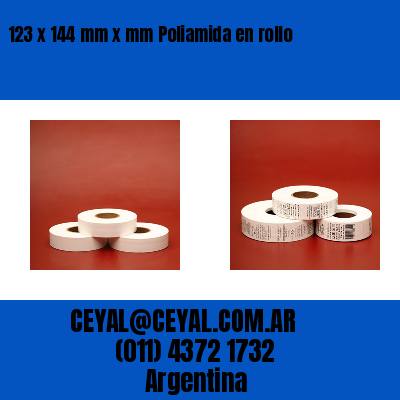 123 x 144 mm x mm Poliamida en rollo