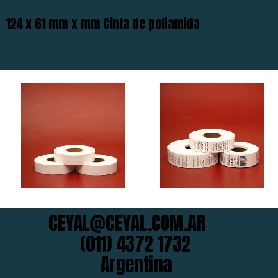 124 x 61 mm x mm Cinta de poliamida