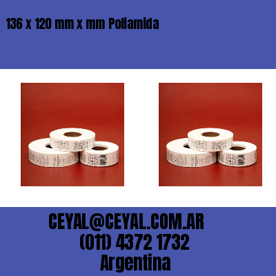 136 x 120 mm x mm Poliamida