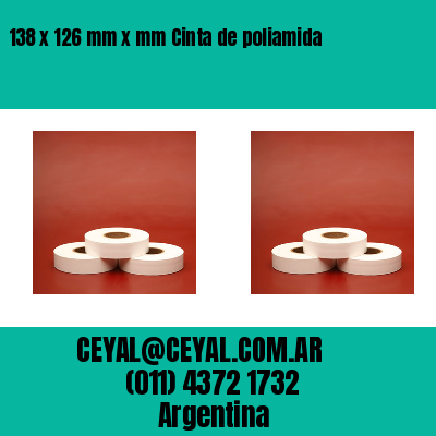 138 x 126 mm x mm Cinta de poliamida