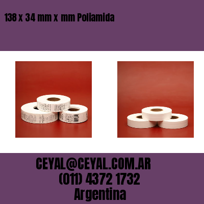138 x 34 mm x mm Poliamida