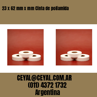 23 x 62 mm x mm Cinta de poliamida