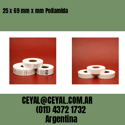 25 x 69 mm x mm Poliamida