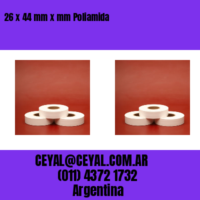 26 x 44 mm x mm Poliamida