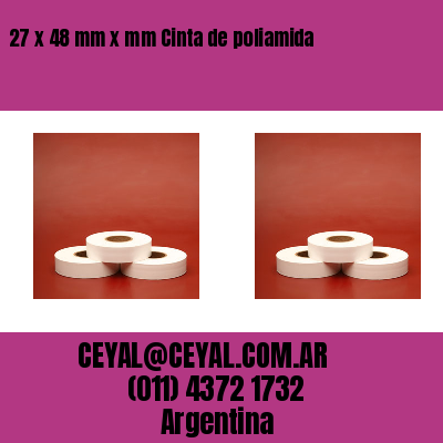 27 x 48 mm x mm Cinta de poliamida