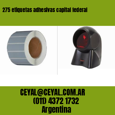 275 etiquetas adhesivas capital federal
