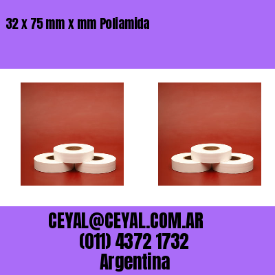 32 x 75 mm x mm Poliamida