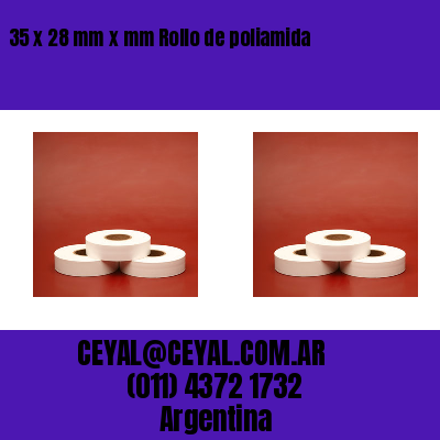 35 x 28 mm x mm Rollo de poliamida