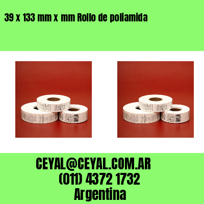 39 x 133 mm x mm Rollo de poliamida