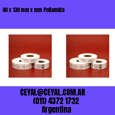 40 x 130 mm x mm Poliamida