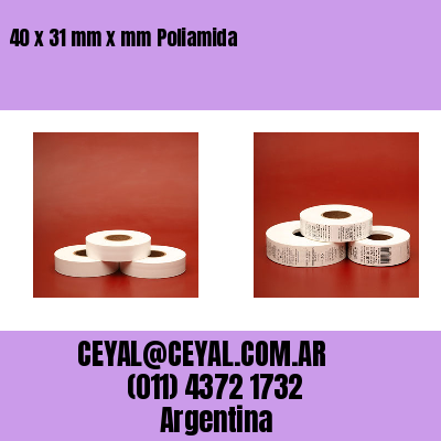 40 x 31 mm x mm Poliamida