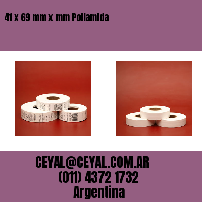 41 x 69 mm x mm Poliamida