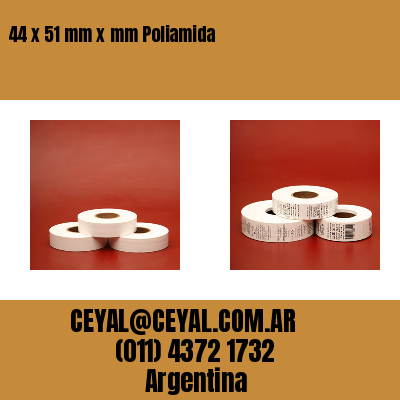 44 x 51 mm x mm Poliamida