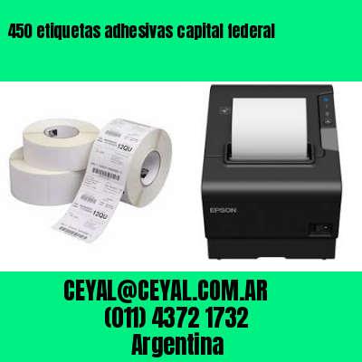 450 etiquetas adhesivas capital federal