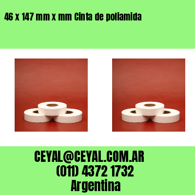 46 x 147 mm x mm Cinta de poliamida