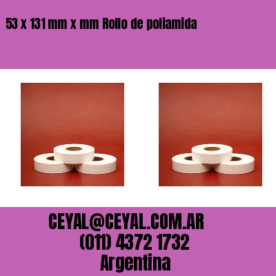 53 x 131 mm x mm Rollo de poliamida