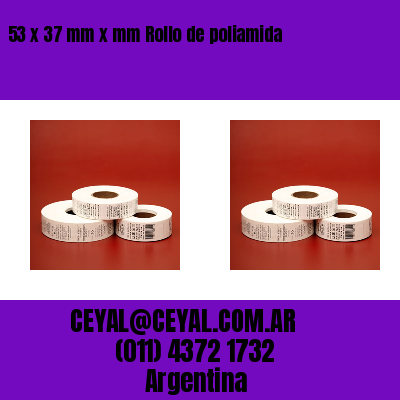 53 x 37 mm x mm Rollo de poliamida