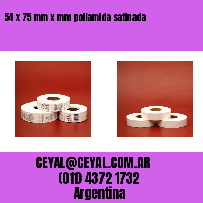 54 x 75 mm x mm poliamida satinada