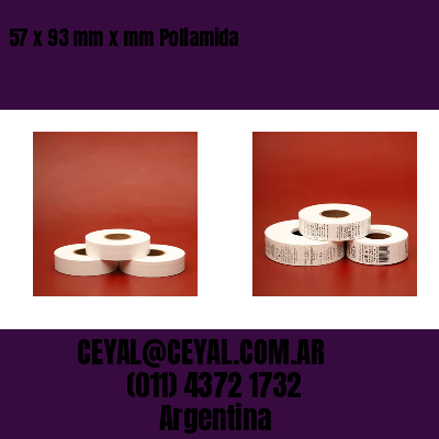 57 x 93 mm x mm Poliamida