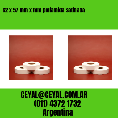 62 x 57 mm x mm poliamida satinada